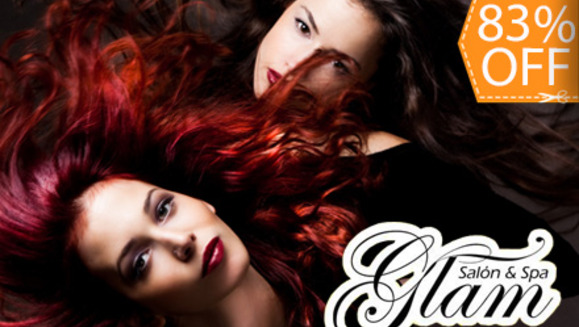 [Image: ¡Paga $20 en lugar de $115 por 1 Tinte Premium o Retoque de Color o Mechas Balayage o Mechas Tradicionales + Tratamiento Color Stay de Lakmé + Sellador de Bio Argán Oil + Secado o Planchado + Matiz de Ceja y Más en Glam Salon!m]