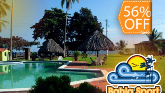 [Image: ¡Paga $33 en lugar de $75 por Estadía de Dos Días y Una Noche para 6 Personas + 1 Hora de Kayak + 6 Bebidas de Bienvenida en Hotel Bahía Sport! ¡Solo 103 Cupones Disponibles!m]