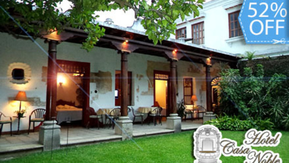 [Image: ¡Paga Q399 en lugar de Q830 por Noche de Hospedaje para 2 Persona en Habitación con Chimenea + 2 Desayunos Continentales e Impuestos en Hotel Casa Noble en Antigua Guatemala!m]