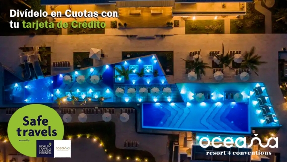 [Imagen:¡Oceana Resort TODO INCLUIDO! ¡Paga Q2,500 en Lugar de Q3,040 por Estadía Familiar para 2 Adultos y 2 Niños (Menores de 5 Años) en Habitación Superior + Impuestos Incluidos!]