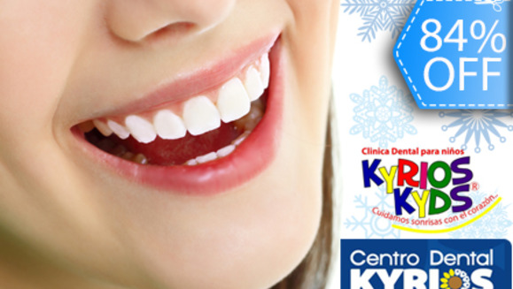 [Image: ¡Paga Q89 en lugar de Q550 por Limpieza Dental Completa (Eliminación de Sarro con Ultrasonido y Eliminación de Placa) + Aplicación Tópica de Flúor + Examen Diagnóstico en Centro Dental Kyrios!m]