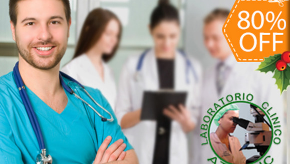 [Image: ¡Paga $30 en lugar de $150 por Chequeo Médico Completo de 16 Exámenes (Incluyendo Glucosa, Triglicéridos, Colesterol y Más) + Evaluación de TSH y Helicobacter Pylori en Laboratorio Clínico ATMedic!m]