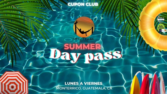 [Imagen:¡Paga Q199 en Lugar de Q400 por Day Pass para 2 en Utz Tzaba Beach, Monterrico + Vale de Q100 Consumibles en El Menú Abierto del Restaurante!]