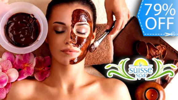 [Image: ¡Paga Q189 en lugar de Q900 por DIA DE SPA (Sauna, Jacuzzi e Hidroterapia Ilimitado) + Masaje Relajante Profundo + Tonificación, Exfoliación Corporal y Mascarilla Facial de Chococate + Tés Relajantes en Le Suisse Spa!m]