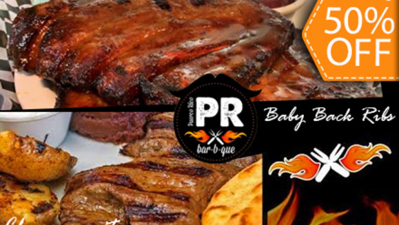 [Image: ¡El auténtico sabor sureño te espera! ¡Paga $10 y consume $20 en todo el Menú de Puerco Rico!m]