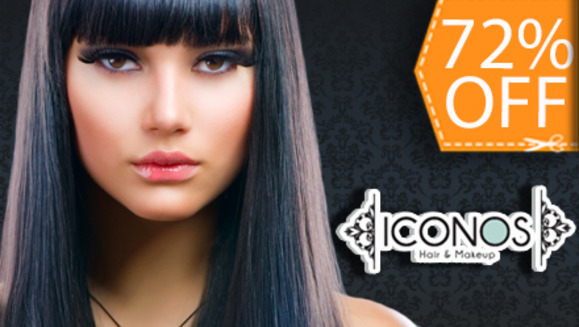 [Image: ¡Paga $49 en lugar de $175 por Alisado Brasileño CADIVEU + Tratamiento Re-estructurante + Descarga de Keratina en Segunda Visita y más en Iconos Hair &amp; Makeup!m]