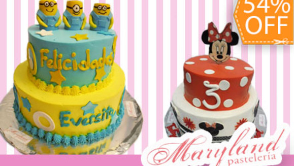 [Image: ¡Paga $28 en vez de $62 por Pastel Decorado de DOS PISOS para 40 personas en Maryland Pastelería!m]