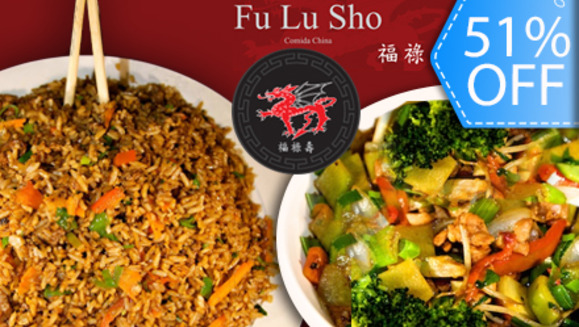 [Image: ¡Paga Q69 en vez de Q140 por Exquisito Menú de Auténtica Comida China para 2 Personas que incluye: 1 Arroz Frito a Elección + 1 Chop Suey a Elección + 2 Bebidas en Restaurante Fu Lu Sho!m]