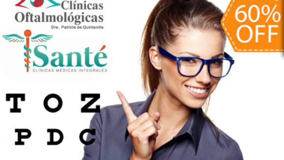 [Image: ¡Paga $12 en lugar de $30 por Paquete Oftalmológico que incluye: Consulta + Examen Oftalmológico (Optometría + Examen con lámpara de hendidura) en Clínicas Médicas Integrales Santé!m]