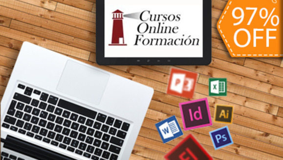 [Image: ¡Paga $19 en lugar de $558 por Curso Certificado en Línea a Elección entre: Diseño Gráfico, Diseño Web, Microsoft Office, Habilidades Empresariales o Secretariado con Cursos Online Formación!m]