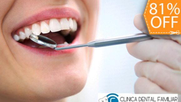 [Image: ¡Paga $23 en vez de $120 por 2 Rellenos o 3 Sellantes + Limpieza con Ultrasonido + Diagnóstico con Cámara Intraoral + Aplicación de Flúor en Clínica Dental Familiar!m]