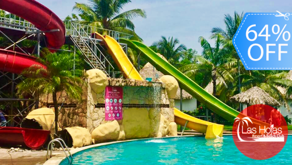 [Image: ¡Paga Q399 en vez de Q1,119 por Estadía de 1 Noche Hasta para 4 Personas en Bungalow Junior en el Exclusivo Las Hojas Resort Beach and Club en la Costa del Sol, El Salvador!m]