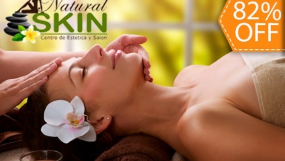 [Image: ¡Paga $20 en lugar de $110 por Paquete de 5 Terapias de Relajación que Incluyen: 1 Masaje Relajante + 1 Terapia Esférica + 1 Hidroterapia y Más en Natural Skin!m]