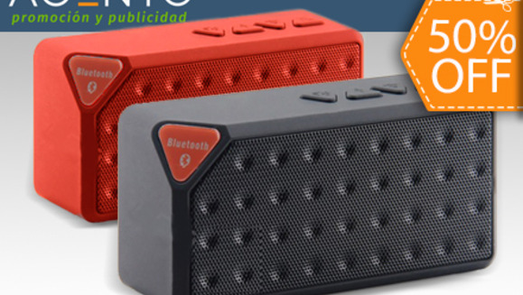 [Image: ¡Paga $24 en vez de $48 por Bocina Portátil con conexión Bluetooth para Celulares, Reproductores MP3, Tablets y PC en Acento!m]