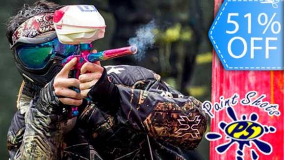 [Image: ¡Paga Q39 en lugar de Q80 por 100 Paintballs + Paquete de Juego que Incluye: Máscara, Marcadora Semiautomática, Chaleco, Camisa, Tapón de Seguridad y Recarga de Aire Ilimitada en Paint Shots Gotcha!m]