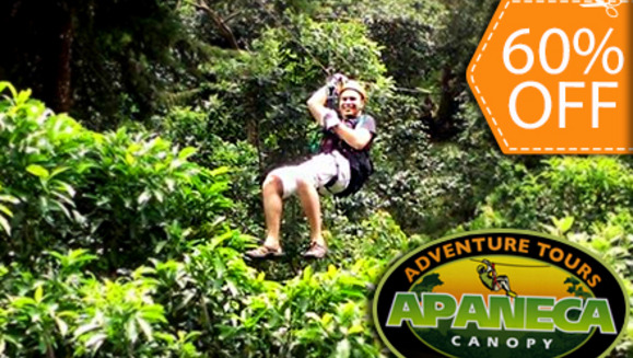 [Image: ¡Paga $14 en lugar de $35 por Divertido Recorrido de 13 Cables de Canopy en Apaneca con Apaneca Canopy Tour!m]