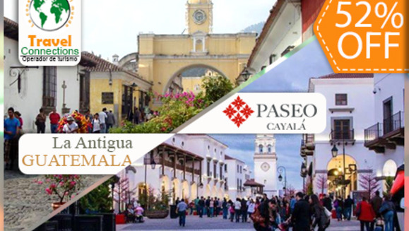 [Image: ¡Paga $31 en vez de $65 por Tour Guiado a Antigua Guatemala y Paseo Cayalá + Snack + Asistencia Migratoria con Travel Connections! ¡SÓLO 147 CUPONES DISPONIBLES!m]