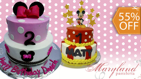 [Image: ¡Paga $28 en vez de $62 por Pastel Decorado de DOS PISOS para 40 personas en Maryland Pastelería!m]