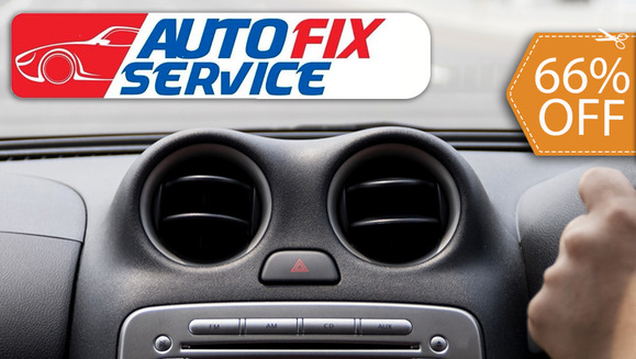 [Image: ¡Paga $22 en lugar de $65 por Carga Completa de Aire Acondicionado + Revisión de Fugas de A/C + Revisión de Sistema Eléctrico de A/C + Lavado y Más en Autofix Service!m]