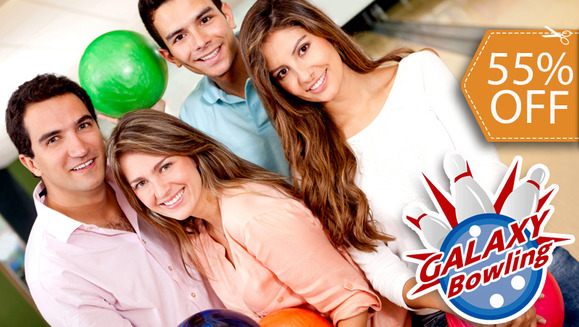 [Image: ¡Paga $10 en vez de $22 por Alquiler de 5 Pares de Zapatos + 1 Hora de Boliche en Galaxy Bowling!m]