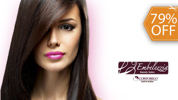 [Image: ¡Paga $20 en vez de $96 por Tratamiento Capilar Premium de Botox y Argán + Tratamiento Premium de Keratina + 2 Lavados Spa + 1 Corte de Puntas + 2 Secados o Planchados en Embelezzia Salón!m]