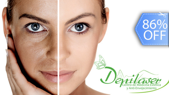 [Image: ¡Paga Q99 en lugar de Q700 por Paquete de Limpieza, Hidratación Intensiva, Rejuvenecimiento y Anti Manchas que incluye: Peeling Hidratante Celular + Vaporización de Ozono + Extracción de Puntos Negros + Altafrecuencia y Más en Depilaser!m]