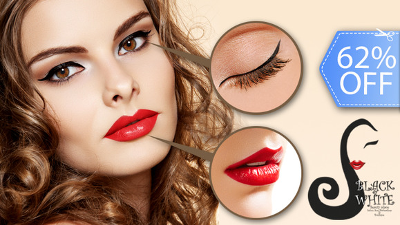 [Image: ¡Paga Q399 en vez de Q1,050 por Delineado Permanente en Contorno de Ojos o Labios (Ambas Líneas) + Facial de Limpieza en Black &amp; White!m]