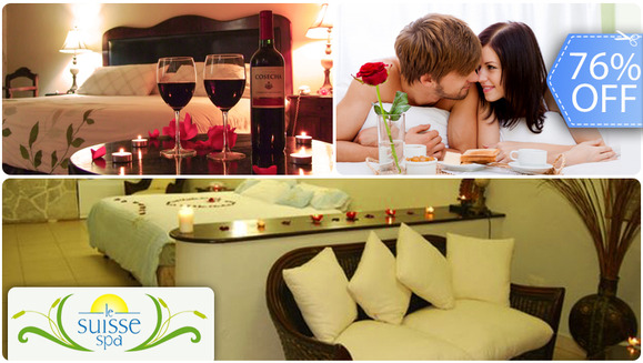 [Image: ¡Paga Q374 en vez de Q1,550 por Estadía para 2 Personas en Habitación con Chimenea + Día de Spa para 2 (Masajes Relajantes, Mascarillas Faciales, Té Relajante) + Uso de Instalaciones en Le Suisse Spa!m]