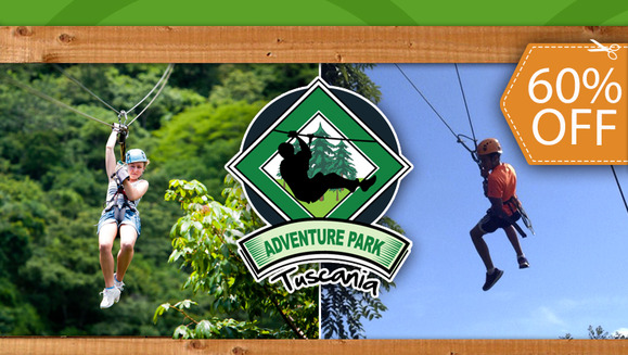 [Image: ¡Paga $12 en vez de $30 por Tour de Canopy + Salto en Péndulo en Adventure Tour Tuscania!m]
