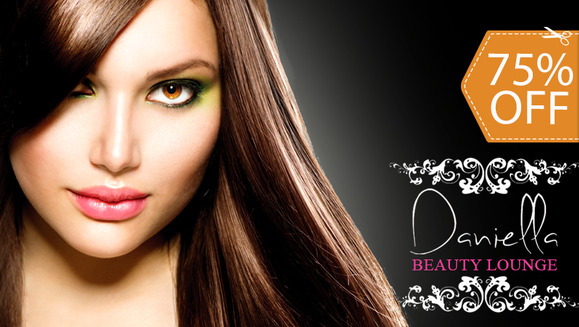 [Image: ¡Paga $10 en vez de $40 por Tratamiento Intensivo de Argán + Corte + Secado o Planchado + Lavado Hidratante + Depilación de Ceja y Bozo en Daniella Beauty Lounge!m]