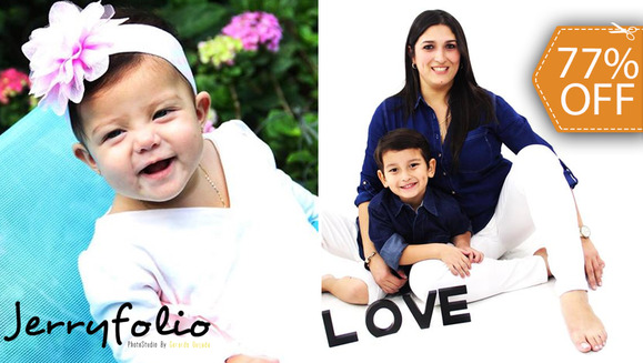 [Image: ¡Paga $23 en vez de $99 por Sesión Fotográfica de Estudio o Outdoors Hasta para 6 Personas  + CD con las Mejores Fotografías + 4 Impresiones 8x6 + 4 Impresiones 4x6 + 1 Maquillaje Profesional para la Sesión en Jerryfolio!m]