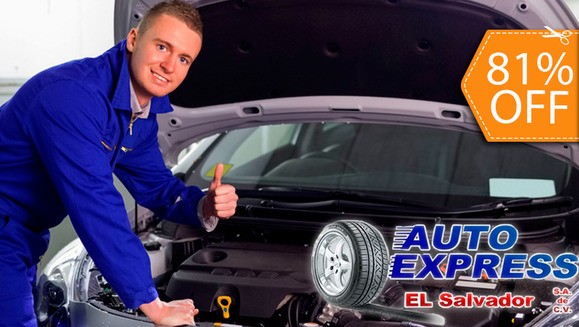 [Image: ¡Paga $26 en vez de $140 por 4/4 de Aceite ENI 20W50 y Filtro Kaiser + Alineado y Balanceo + Revisión de Frenos y Amortiguadores + Revisión Eléctrica + Rotación de Llantas + Lubricación + Carwash y Pasteado + Pulido de Rines en Auto Express!m]