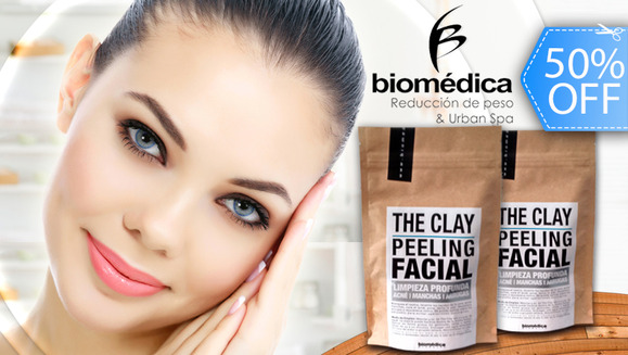 [Image: ¡Paga Q99 en vez de Q199 por Fabuloso Kit de Peeling Facial Doméstico “The Clay” para Eliminar Acné, Manchas, Estrías, Puntos Negros, Cicatrices, Ojeras y Arrugas, de Biomédica Products! ¡Hasta para 6 Meses de Tratamiento!m]