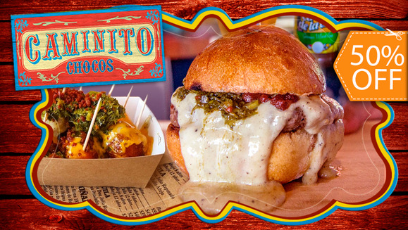 [Image: ¡Pagá $10 y Consumí $20 en todo el Menú de Caminito Chocos de La Gran Vía y Paseo El Carmen!m]