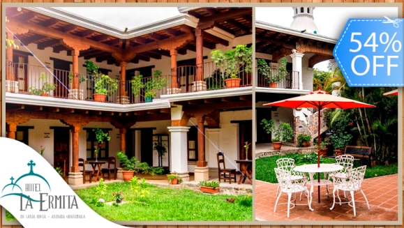 [Image: ¡Paga Q360 en vez de Q776 por Estadía de 1 Noche para 2 Personas + 2 Desayunos en Hotel La Ermita en Antigua Guatemala!m]