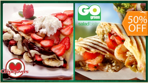 [Image: ¡Paga $10 y Consume $20 en Todo el Menú de Crepe Lovers y Go Green en Zona Rosa Bistro!m]