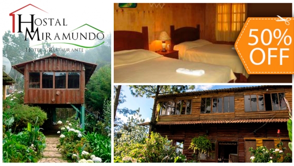 [Image: ¡Paga $40 en vez de $80.50 por Estadía de 1 Noche para 4 personas + 4 Desayunos en Hostal Miramundo! ¡SÓLO 103 CUPONES DISPONIBLES!m]