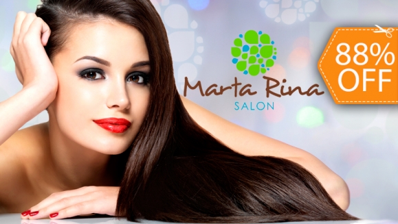 [Image: ¡Sin importar largo o Volumen! ¡Paga $39 en vez de $125 por Alisado de Keratina de Chocolate + Lavado Spa + Tratamiento Hidratante + Masaje Capilar + Secado o Planchado + Corte o Limpieza de Puntas en Marta Rina Salón!m]