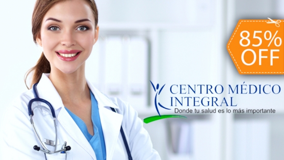 [Image: ¡Paga $15 en vez de $100 por Chequeo Médico a Elección entre Paquete de Exámenes Generales (anemia, hepatitis, diabetes y más) o Paquete de Exámenes para detección de Enfermedades de Transmisión Sexual en Laboratorio Centro Médico Integral!m]