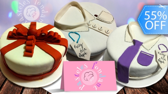 [Image: ¡Paga Q225 en vez de Q499 por Pastel Fondant Decorado para Papá de 25 Porciones + Placa Personalizable y Más en MD Pasteles Fondant!m]