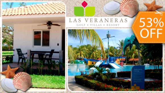 [Image: ¡Paga $40 en lugar de $85 por Estadía de 1 noche para 2 Adultos en Las Veraneras Golf, Villas &amp; Resort!m]