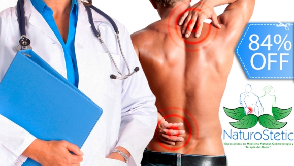 [Image: ¡Paga Q95 en vez de Q600 por Masaje Quiropráctico que Incluye: Masaje Relajante Profundo + Corrección de Vertebras + Ozonoterapia + Vibroterapia + Exfoliación + Ventosas + Luz Infrarroja en Naturostetic!m]