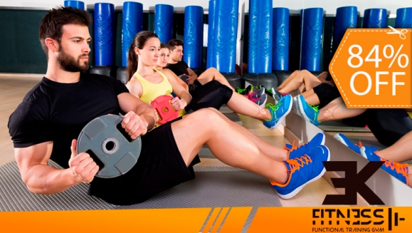 [Image: ¡Paga $18 en vez de $65 por Membresía y 1 Mes de Entrenamiento Funcional que Incluye: Bootcamp,  Classtraining, Boxeo, Pilates, Yoga, Insanity, Zumba, Kick Boxing y Cardio Kick Boxing en EK Fitness!m]