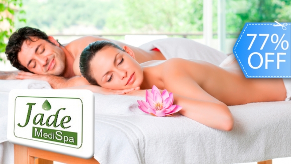 [Image: ¡Paga Q99 en vez de Q425 por Masaje Relajante Profundo + Digitopuntura Facial + Terapia en Camilla con Piedras de Jade + 1 Desintoxicación Natural en Jade Medi Spa!m]