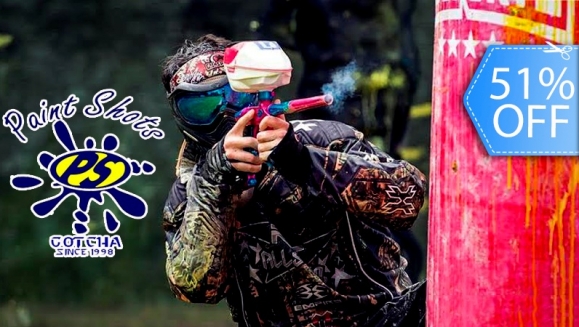 [Image: ¡Paga Q39 en vez de Q80 por 100 Paintballs + Equipo de Juego que incluye: Máscara, Marcadora Semiautomática, Chaleco, Camisa, Tapón de Seguridad y Recarga de Aire Ilimitada en Paint Shots Gotcha!m]
