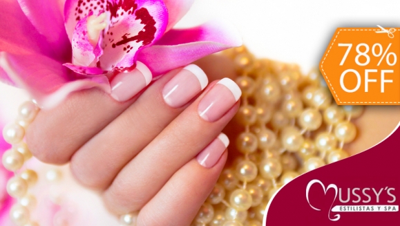 [Image: ¡Paga $11 en vez de $50 por Set de Uñas Acrílicas o Esmalte Permanente en Manos + Manicure + Pedicure Spa Express + Esmaltado de Pies en Mussy’s Estilistas y Spa!m]