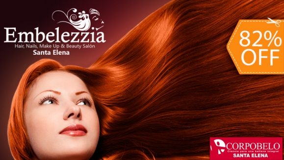 [Image: ¡Paga $20 en vez de $112 y Elige entre Tinte Completo, Retoque, Mechas Balayage o Mechas Californianas + Tratamiento de Keratina o Botox o Argan Oil + Corte de Puntas + Planchado o Secado en Embelezzia Beauty Salón!m]
