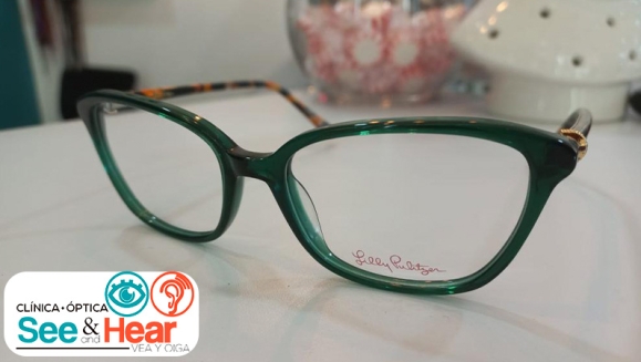 [Image: ¡Paga $110 en Lugar de $290 por Aro Bulova, Gwen Stefani, Liz Claiborn, Van Heusen o Lilly Pulirze + Lentes Blauk de Akkurat (Filtro para Luz Azul-Violeta de Dispositivos Electrónicos) + Examen Visual + Paño de Limpieza y Estuche!m]