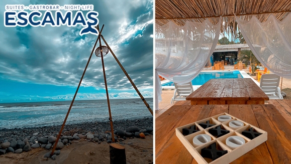 [Image: ¡Paga $15 en Lugar de $30 por Day Pass para 2 Personas Totalmente Consumible y Con Acceso a La Piscina y La Playa en Escamas, La Libertad!m]