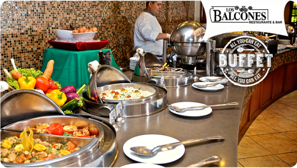 [Image: ¡Paga $30 en Lugar de $51.90 por Almuerzo o Cena Buffet para 2 con: Cocina Internacional, Parrillada, Barra de Ensaladas, Entremeses, Guarniciones, Postres y Más + 2 Jugos Naturales + 2 Cafés!m]